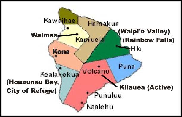 The Island of Hawaii - Courtesy of Big Island Visitors Bureau - CLICK for Website