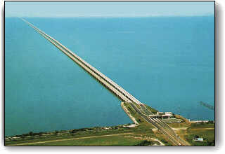Lake Pontchartrain Bridge - Courtesy of New Orleans Expressway Commission - CLICK for Website