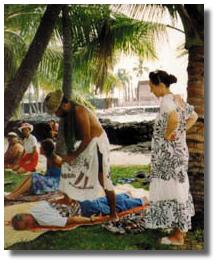 Native Hawaiian bodywork at Place of Refuge - Courtesy of Dane Silva - CLICK for Website