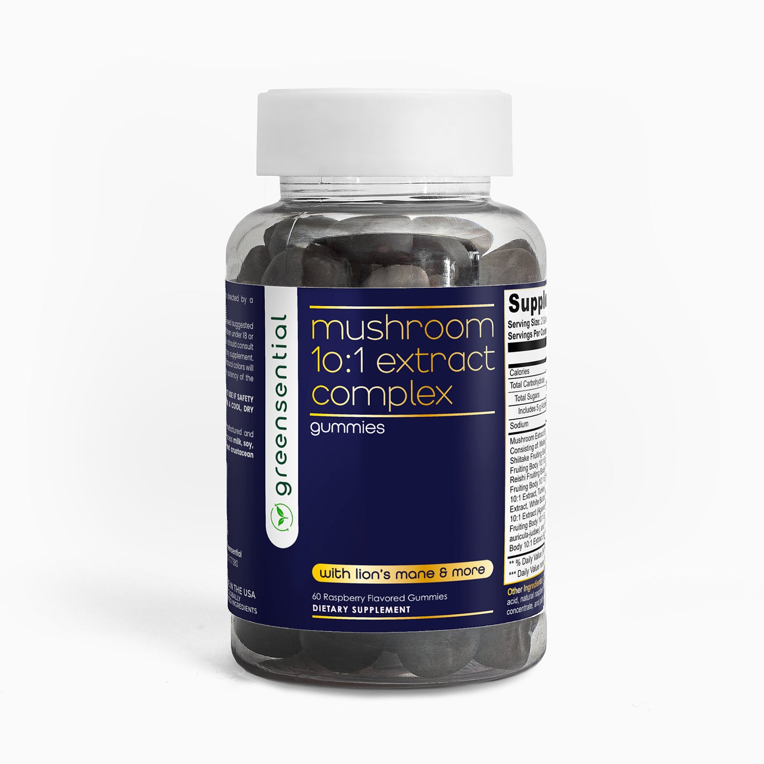 10-in-1 Mushroom Extract Complex 2,500mg - 60 Vegan Gummies