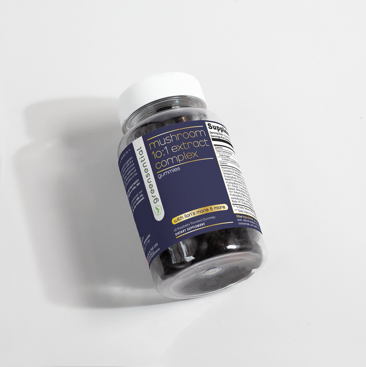 10-in-1 Mushroom Extract Complex 2,500mg - 60 Vegan Gummies